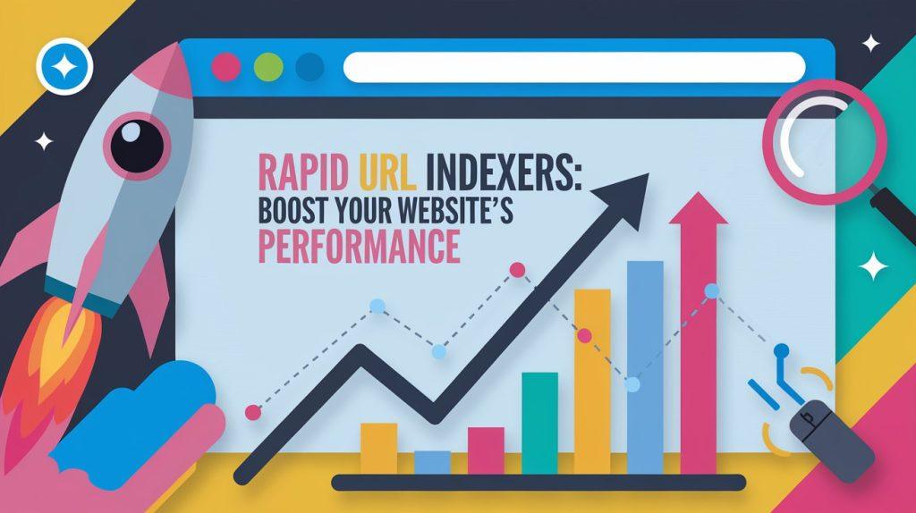 An infographic-style image displaying the benefits of rapid URL indexing, including faster rankings, increased traffic, and improved SEO.